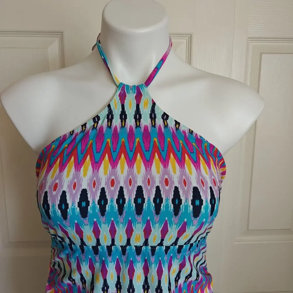 Athleta Boscabell High Neck Tankini sz M